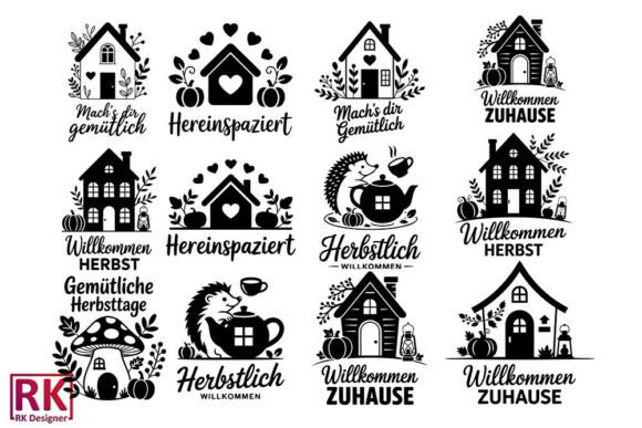 Download German Willkommen Home SVG Bundle Vecto - Home svg bundle Collection