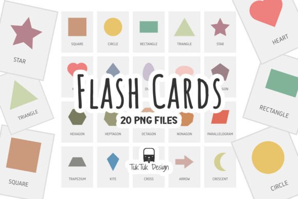 Download Shapes Flash Cards PNG for Kids Learning - Kid Collection