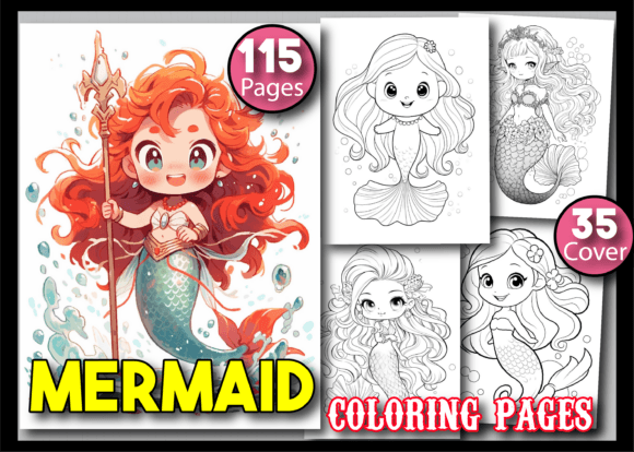 Download 150 Cute Mermaid Coloring Pages for Kids - Kid Collection