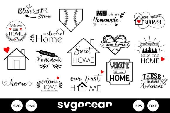 Download Home SVG Bundle | Clipart | Silhouette - Home svg bundle Collection