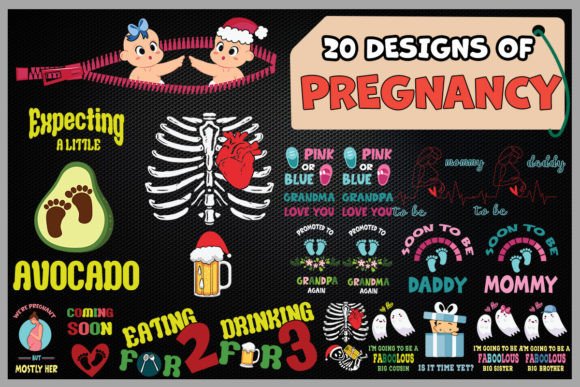 Download Pregnancy Bundle SVG 20 Designs - Pregnancy bundle Collection