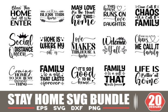 Download Stay Home SVG Bundle - Home svg bundle Collection