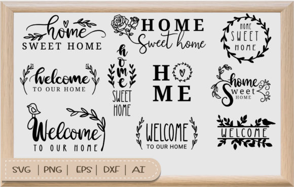 Download Home Sweet Home SVG Bundle for Cut File - Home svg bundle Collection